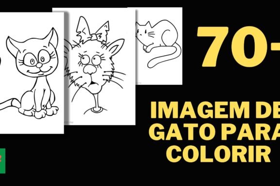 Mais de 70 imagens de gatos para colorir